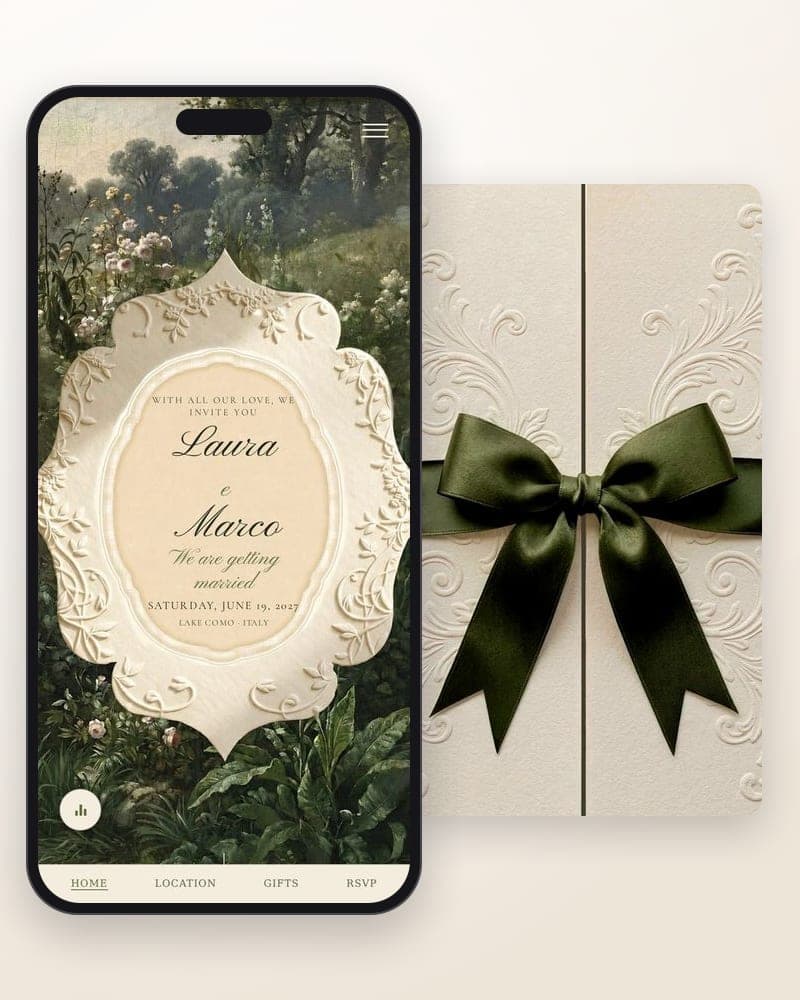 Enchanted Woodland — Painted woodland and wild roses, green and pink.